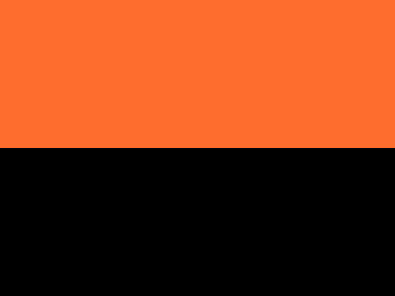 Orange with Black